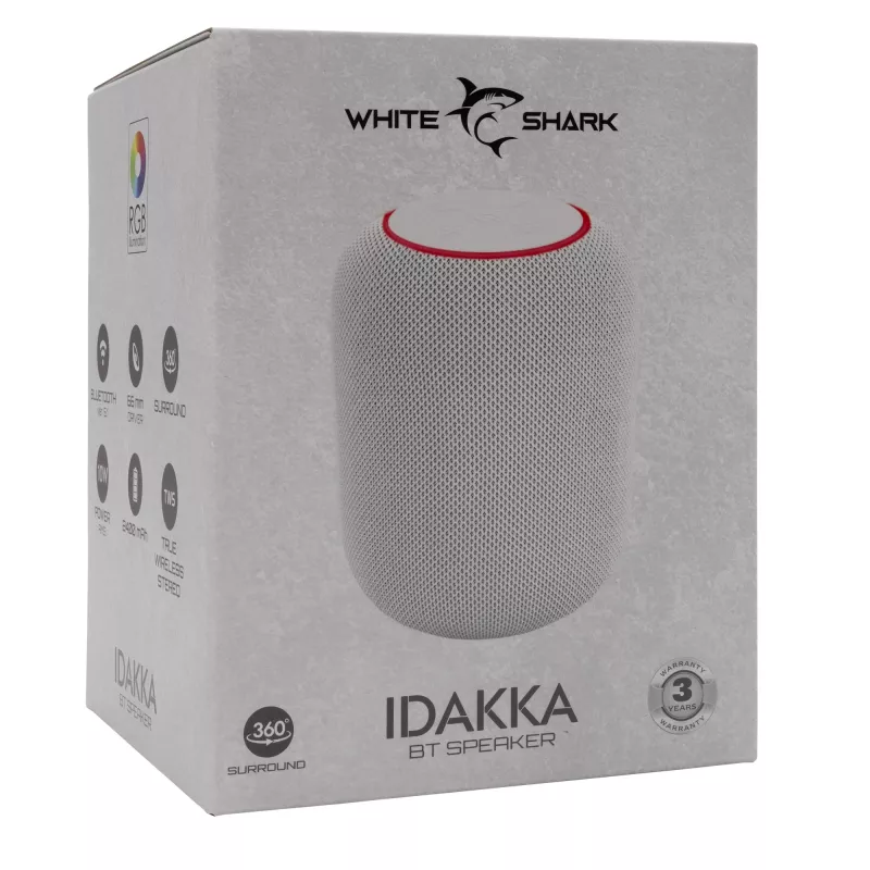 Altoparlante portatile White Shark GBT-619 Idakka bianco