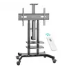 Supporto TV mobile motorizzato ONKRON TS1881E-B per TV da 50–86 pollici, nero, sollevamento elettrico, supporto VESA