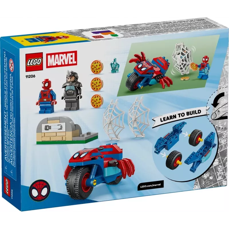 LEGO MARVEL 11206 Spidey sulla sua moto contro Rhino