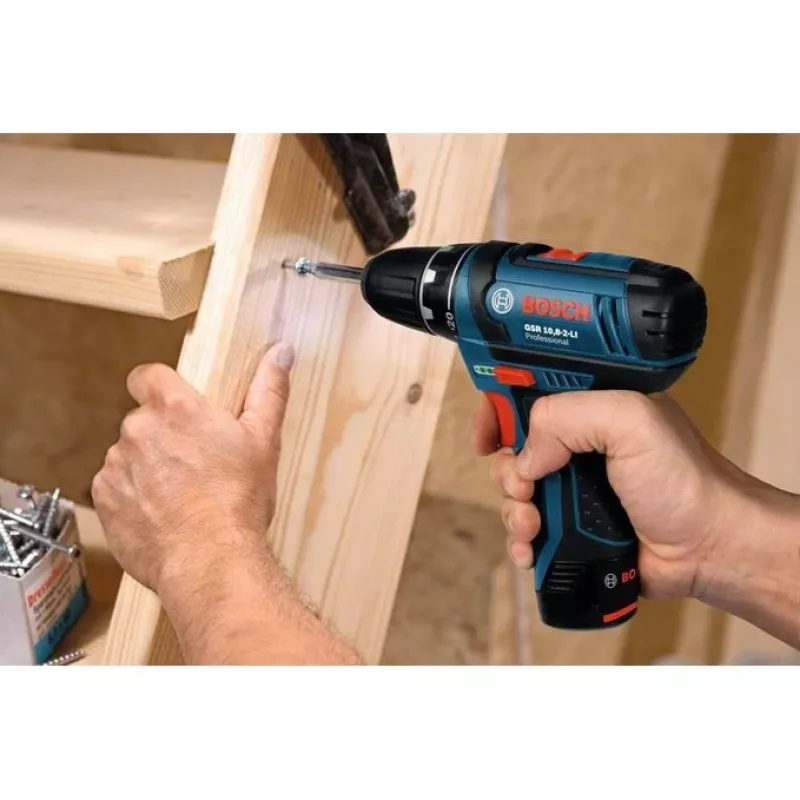 Bosch GSR 10,8-2-LI Professional senza chiave nero, blu, rosso
