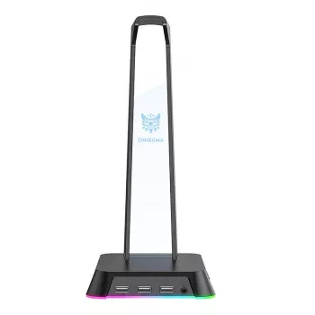 Supporto per cuffie Onikuma ST-2 — regolabile in altezza, design robusto nero