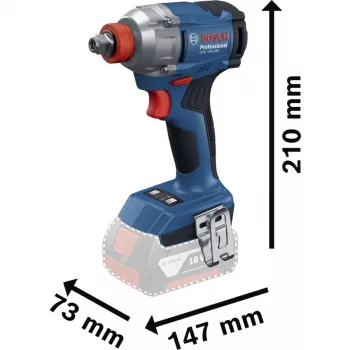 Avvitatore a impulsi Bosch GDX 18V-285 solo C — 18V a batteria, 285 Nm di coppia