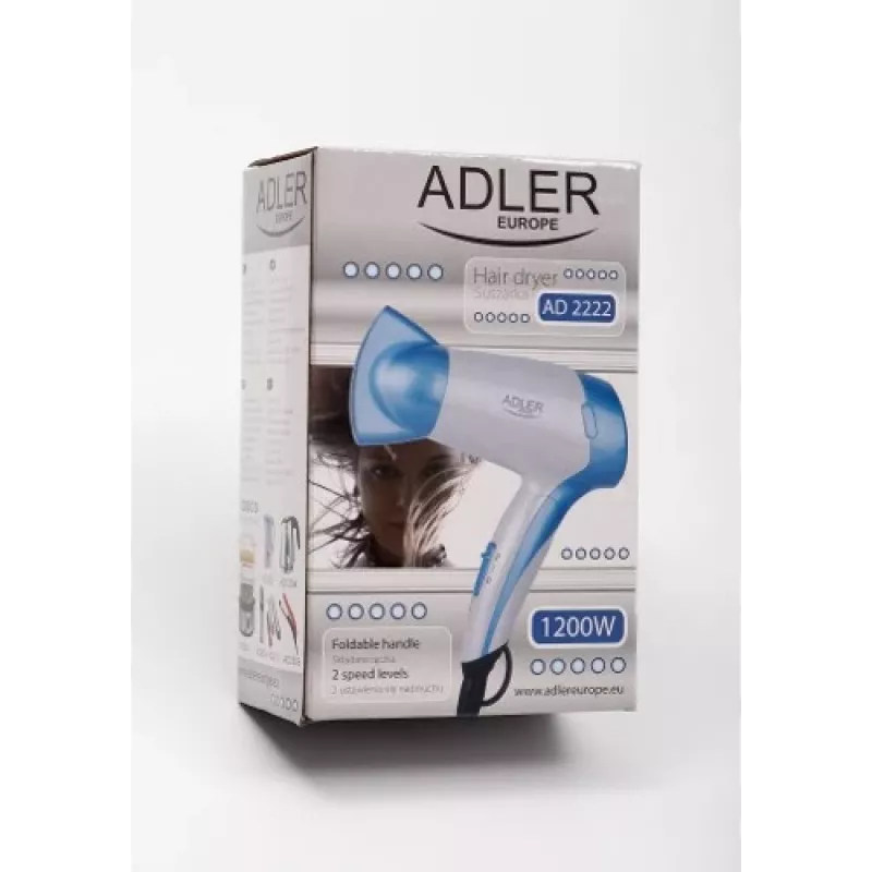 Adler AD 2222 blu, bianco 1200 W
