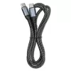 Cavo Qoltec USB 2.0 Type-C a USB 2.0 Type-C 100W QC 3.0 PD 1m nero