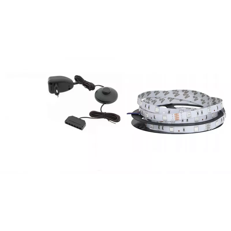 Set illuminazione comodino Cama Meble QIU — a plafone blu LED, alimentazione AC, 2 pz.