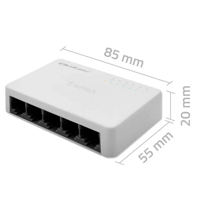 Switch di rete 5x porta RJ45 100 Mbit/s LAN