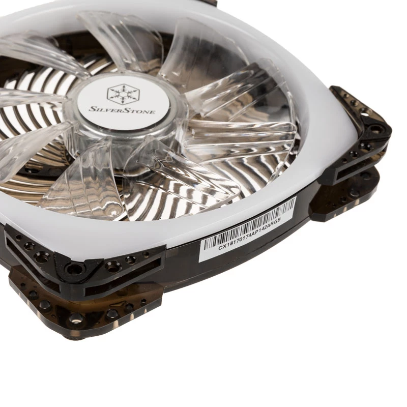 SILVERSTONE SST-AP142-ARGB ventola ARGB PWM 140x140x25 per raffreddamento PC, 140 mm