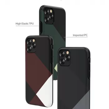 Custodia protettiva Devia Simple Style Grid per iPhone 11 Pro, rosso