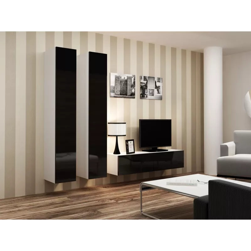 Cama supporto TV VIGO 140 30/140/40 bianco/nero lucido
