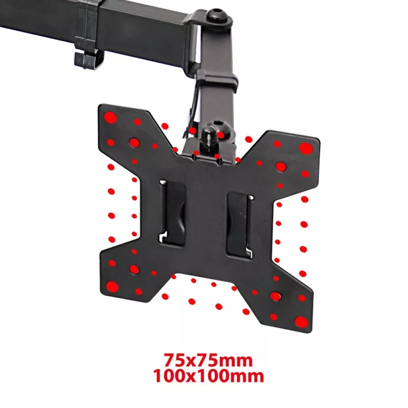 Esperanza ERW018 supporto da tavolo per due monitor 10-27