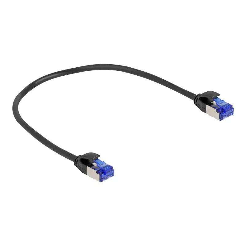 Cavo di rete DeLOCK RJ45 Cat.6A S/FTP slim 0,25 m nero