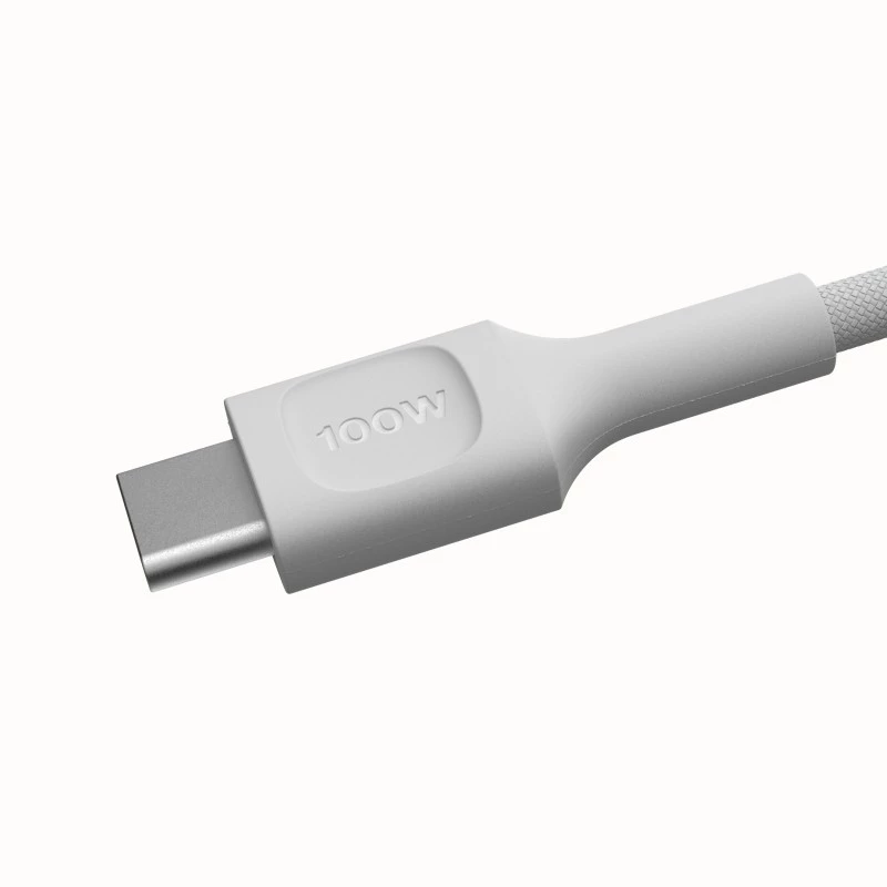 Cavo USB-C-USB-C PowerStream 100W intrecciato 1,2m bianco