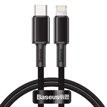 Baseus cavo intrecciato ad alta densità Type-C a Lightning, PD, 20W, 1m (nero)