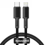 Baseus cavo intrecciato ad alta densità Type-C a Lightning, PD, 20W, 1m (nero)