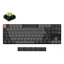 Tastiera meccanica Keychron K1X-A4 80% QWERTY inglese, USB + Bluetooth, 87 tasti, retroilluminazione LED, grigio