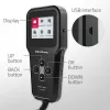 Qoltec 52489 analizzatore e tester digitale di batterie 3-in-1 con LCD e multilingua 6V | 12V | 24V | 30Ah-200Ah