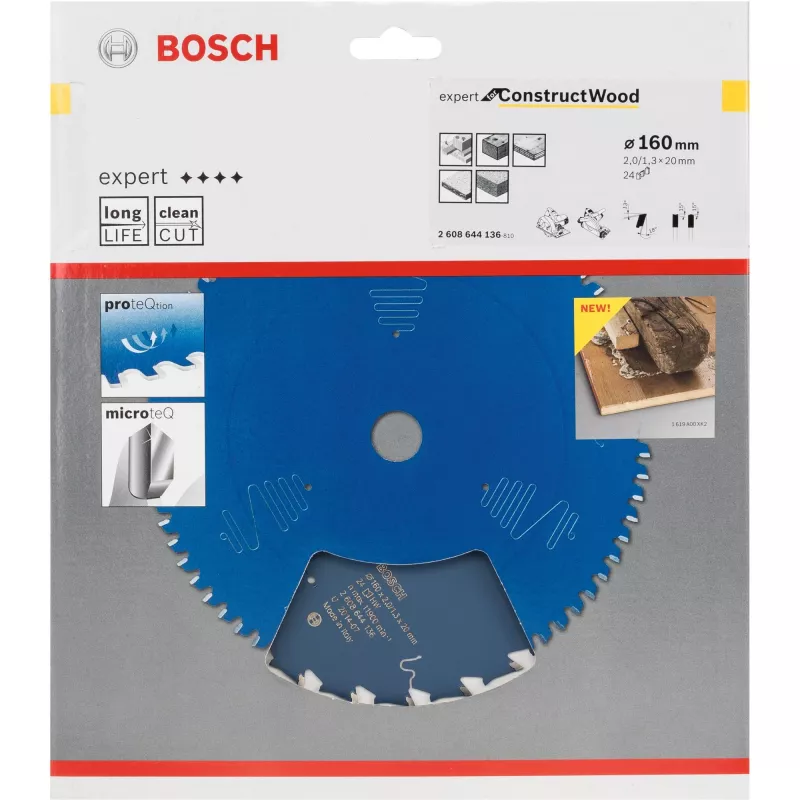 Lama per sega circolare Bosch 2 608 644 136 16 cm foro 2 cm