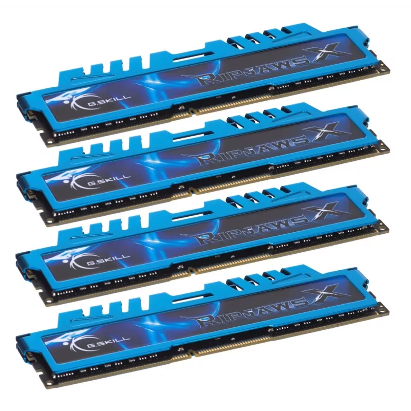 Kit di memoria G.SKILL RipjawsX F3-1600C9Q-32GXM (DDR3 DIMM; 4 x 8 GB; 1333 MHz; CL9)