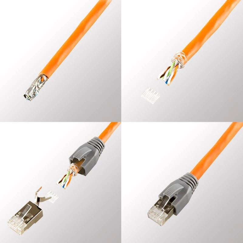 Connettore modulare CAT.6,6A,7 schermato 10 pezzi