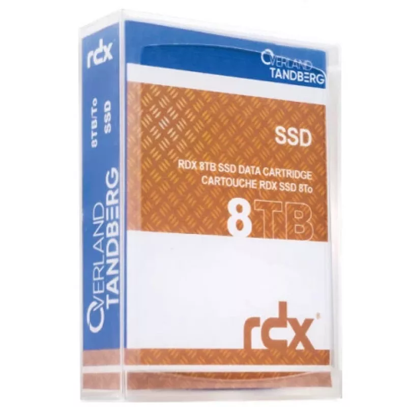 Cartuccia RDX Overland-Tandberg 8 TB SSD, supporto RDX, 87×119×23 mm, nero