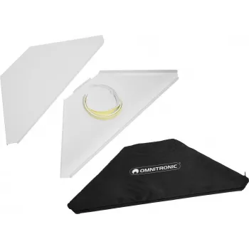 Piastre angolari Omnitronic 32000032 per supporto DJ mobile con borsa da trasporto