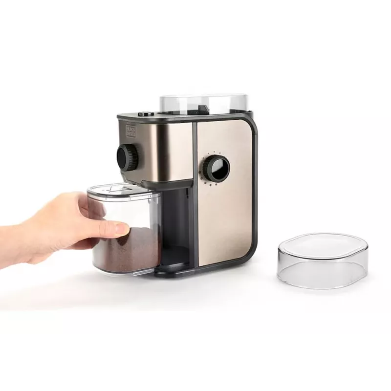 Black & Decker ES9080020B Macinacaffè, acciaio inox