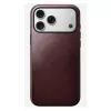 Custodia in pelle Nomad Modern per iPhone 17 Pro Max (6,9 pollici) – bordeaux, pelle+TPU+PC