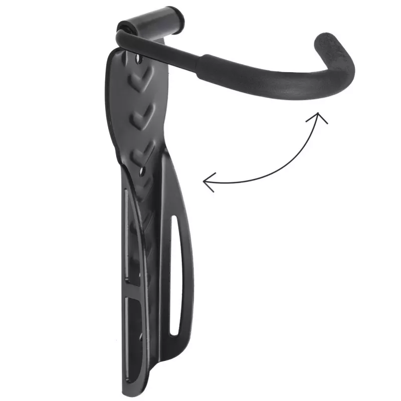Portabici da parete MACLEAN MC-432, supporto verticale per bici, larghezza regolabile, carico max. 30 kg, nero