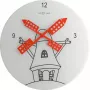 NeXtime orologio 8807 Windmil, Ø30 cm, da parete, bianco/nero/rosso