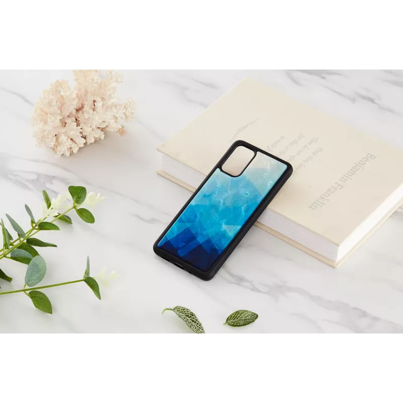 Custodia protettiva iKins per Samsung Galaxy S20+ — blue lake finitura nera