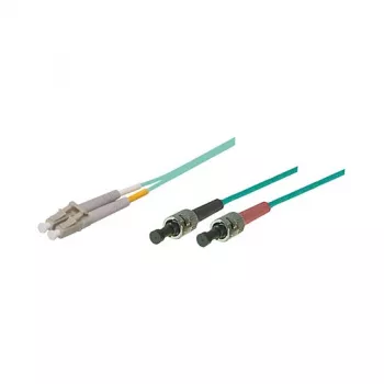 Cavo patch fibra ottica duplex OM3 (multimodale, 50/125) LC/ST, LSZH, polarità reversibile, 5m, Good Connections®