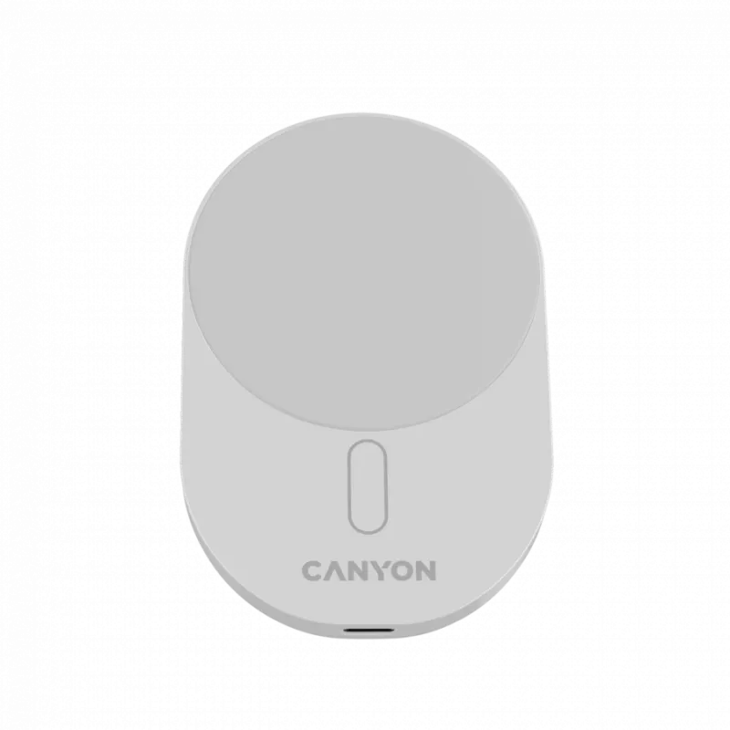 Caricabatterie auto CANYON OnGrip 105 15W Qi2 wireless bianco