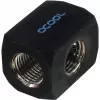 Alphacool HF Anschlussterminal TEE raccordo a T tondo G1/4 - Deep Black (17030)