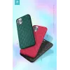 Custodia morbida Devia Woven2 per iPhone 11 Pro, custodia protettiva in tessuto intrecciato, rosso