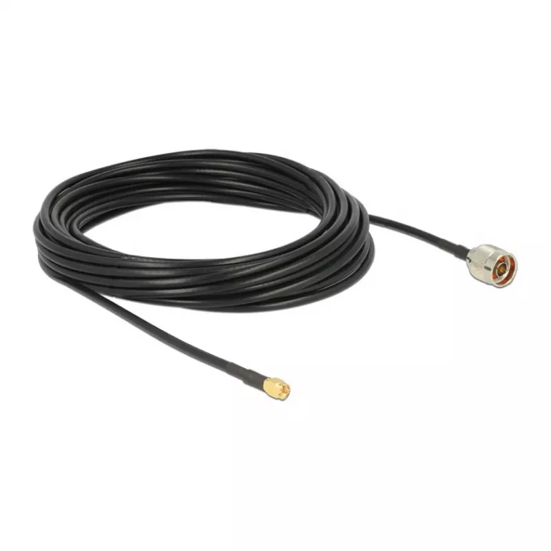 Cavo coassiale DeLOCK 89466 10 m connettore maschio N connettore maschio SMA nero