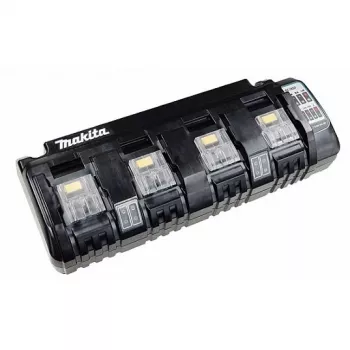 Makita DC18SF - caricabatterie - ricarica 4 batterie - 3 A - 4 uscite (contatto batteria)