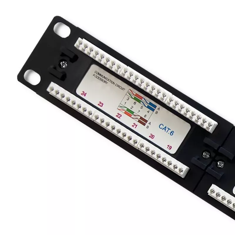 Patch panel RACK 24 porte, Cat.6 UTP