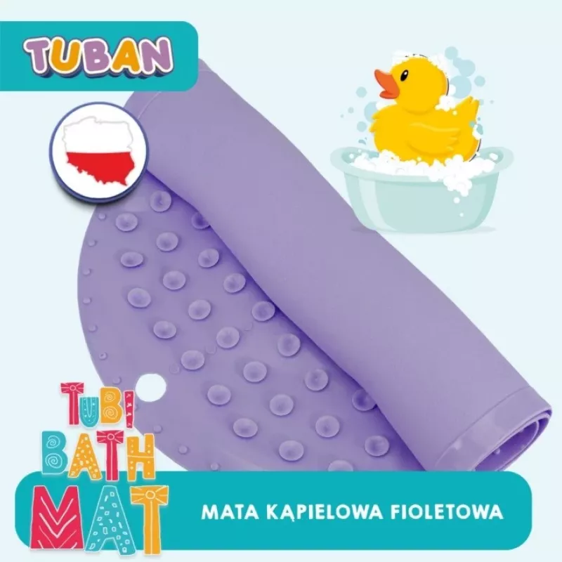 Tappetino da bagno antiscivolo viola