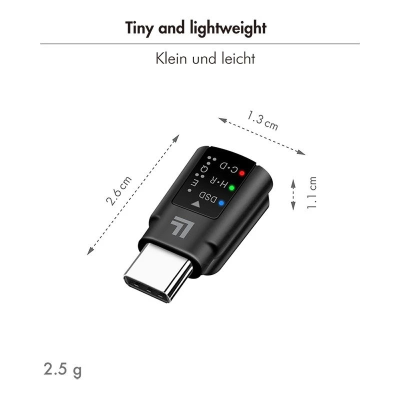 LogiLink adattatore audio DAC USB-C. USB-C/M a 3.5 Mm/F. nero