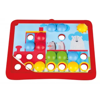 Lena My First Mozaic Traffic modello 35633 – set mosaico educativo con tavoletta a incastro per motivi a tema veicoli