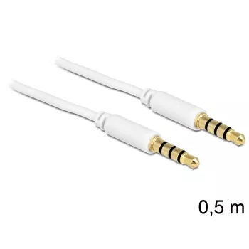 Cavo audio 3,5 mm DeLOCK 83439 0,5 m bianco