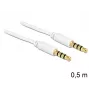 Cavo audio 3,5 mm DeLOCK 83439 0,5 m bianco