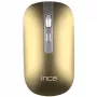 Inca IWM-531RS mouse wireless e Bluetooth, 1600 DPI, ricaricabile, silenzioso, Space Metallic
