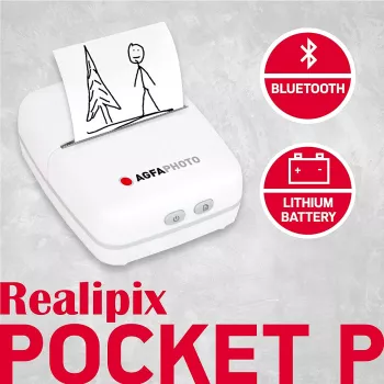 Stampante AgfaPhoto Realpix Pocket P termica bianco