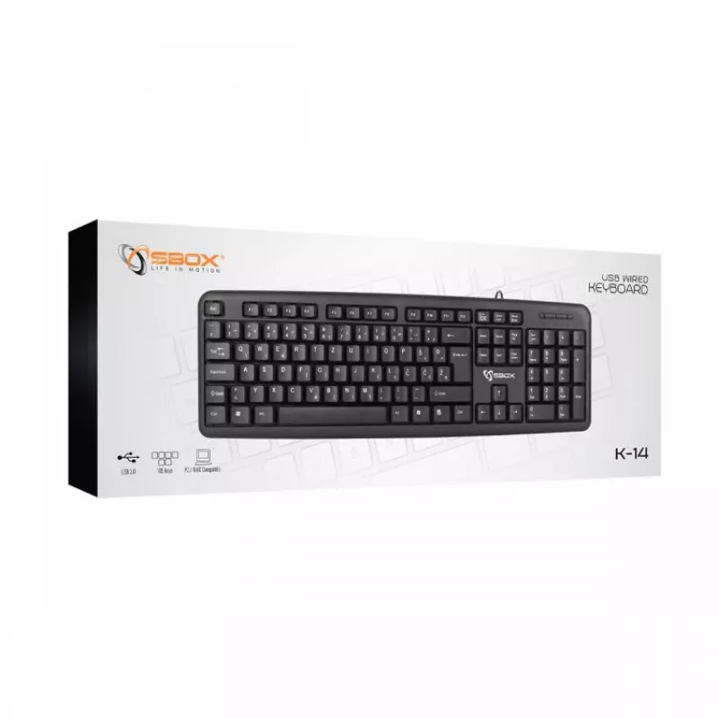 Sbox tastiera con filo USB K-14 US