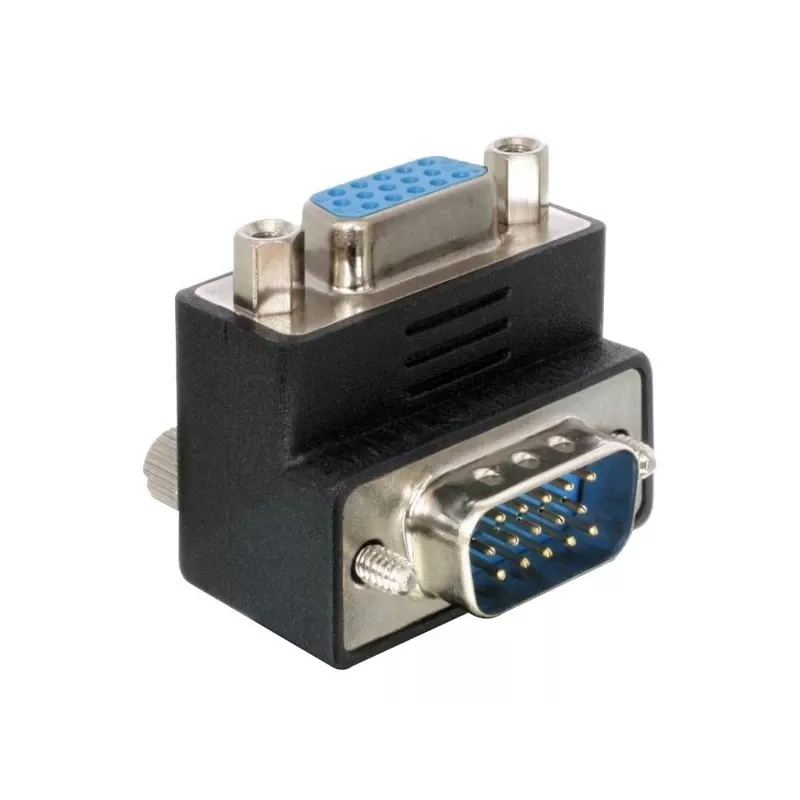 Adattatore Delock VGA maschio/femmina 90° angolare (65171)