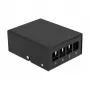 Patch panel DeLOCK keystone 4 porte nero