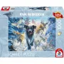 Mark Fredrickson: amore per i cani – labrador nero nella neve, puzzle 1000 pezzi