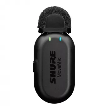 Shure MV-ONE-Z6 - Microfono lavalier wireless MoveMic MV-LaV con custodia di ricarica