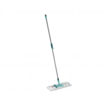 Mop Leifheit Profi Cotton Plus Fiber 420 mm — panno in microfibra per laminato e piastrelle, turchese/bianco